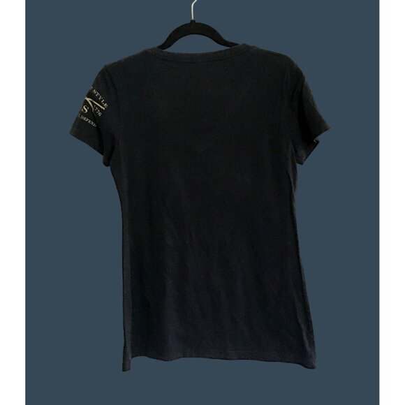 GRUNT STYLE- WOMENS BLACK GRAPHIC CREW NECK SHORT SLEEVE T-SHIRT SIZE LARGE - Picture 2 of 7